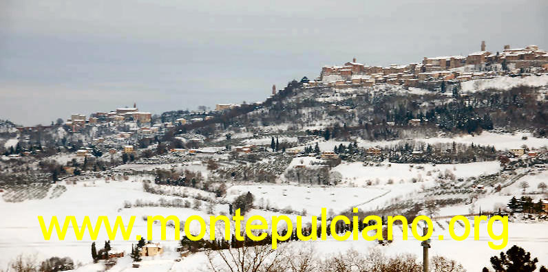 Montepulciano sotto la neve