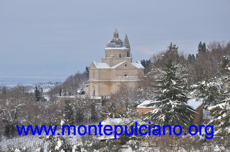 Montepulciano sotto la neve