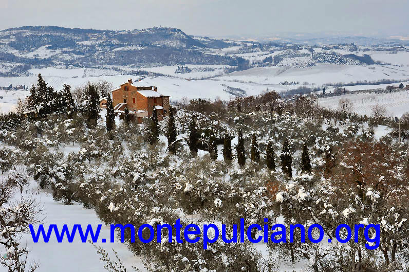 Montepulciano sotto la neve