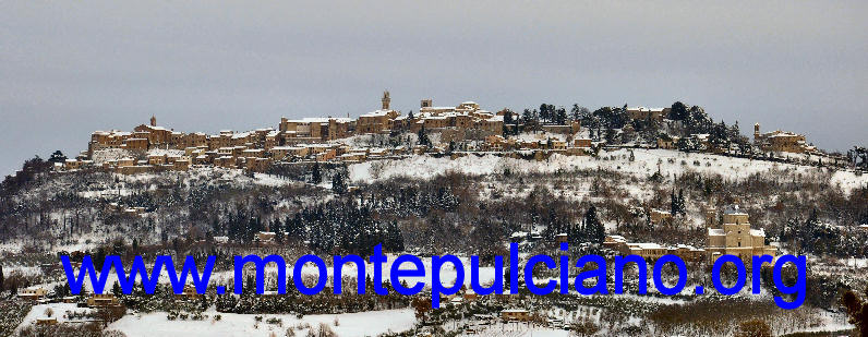 Montepulciano sotto la neve